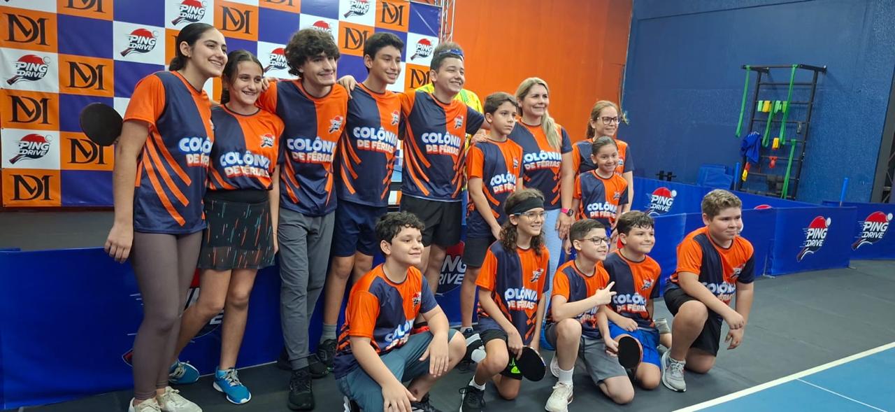 Turma de atletas da Ping Drive